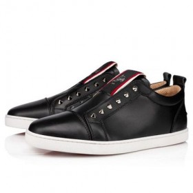 Christian Louboutin Ãseal-barr F. A. V Fique A Vontade Dubh Lao Sneaker
