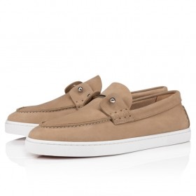 Christian Louboutin Chambeliboat Boat Women Shoes Reversed Leather Lionne
