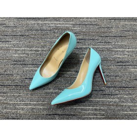 Christian Louboutin Kate Pumps 100mm Patent Leather Light Blue