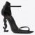 Saint Laurent Opyum 110mm Sandals Dubh Palent Leathar Saint Laurent Bróga