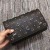 Christian Louboutin Paloma Clutch Grained Lao Leathar agus Spikes Dubh
