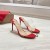 Christian Louboutin Just A Rud Ar Bith Miúileanna Paitinne Leathar Agus Cairtchláir Dearg Tpu