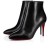 Christian Louboutin Eloise Booty 85 mm Leathar Dubh