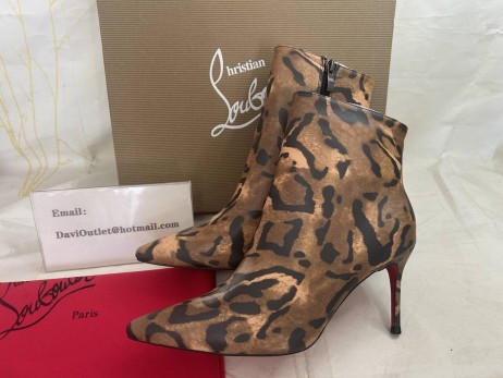 Christian Louboutin 85mm Leopard Print Boots