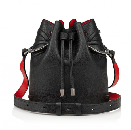 Christian Louboutin Da Parte Mia Borsa A Secchiello In Pelle Di Vitello Nero