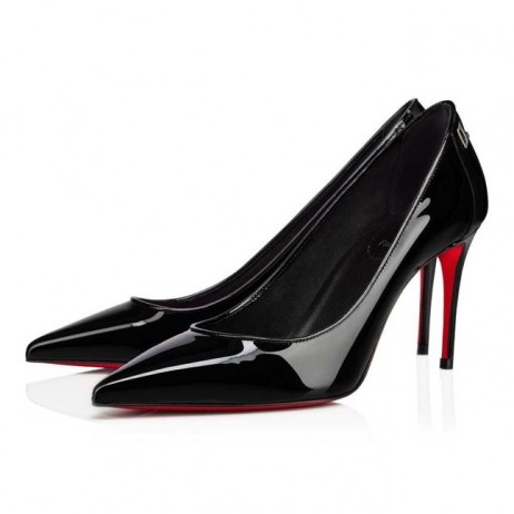 Christian Louboutin Sportivo Kate 100 Mm Pompe Di Brevetto Vitello Nero
