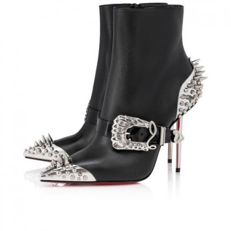 Christian Louboutin Womenphis Pic Bottino Di 100 Mm Basso Stivali Nero