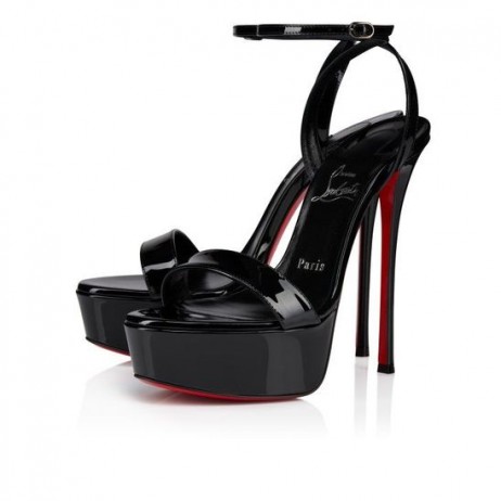 Christian Louboutin Rosalie Alta 150 mm Sandali Bambino in pelle Nera