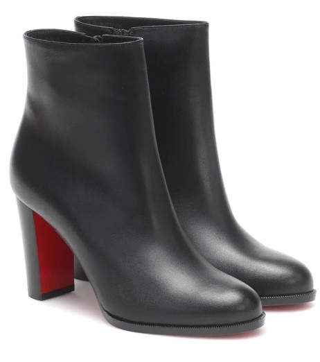 Christian Louboutin Adox 85mm in Pelle Stivaletti Nero Scarpe Christian Louboutin