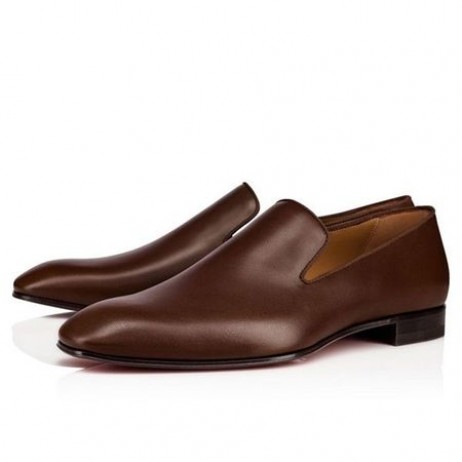 Christian Louboutin Oxford Tarassaco Havane Di Vitello Marrone