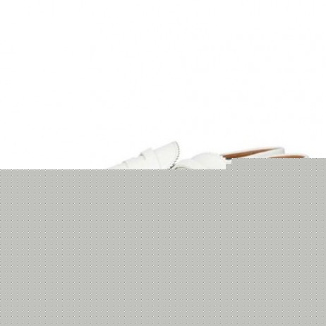 Christian Louboutin Oxford Alcun Soldo Piatto Bianco Di Vitello