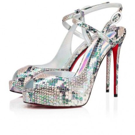 Christian Louboutin Piattaforme Jenlove 120 mm Roccialin Las Ab Vitello