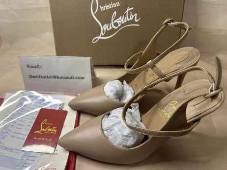 Christian Louboutin Pompe di Jenlove 100 mm Nude Kid