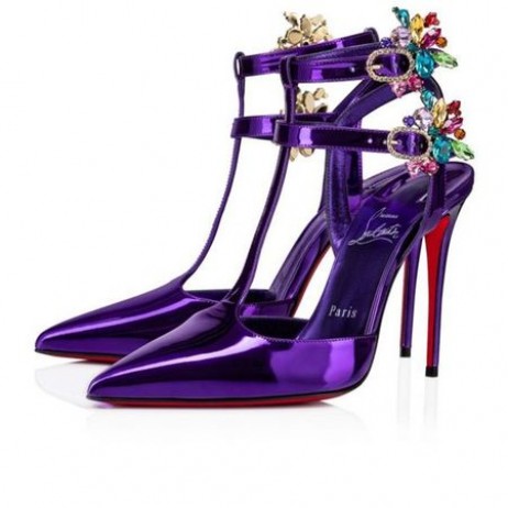 Christian Louboutin Sandalo Maravilla Joli 100 mm Elektra/lin Elektra Specchio