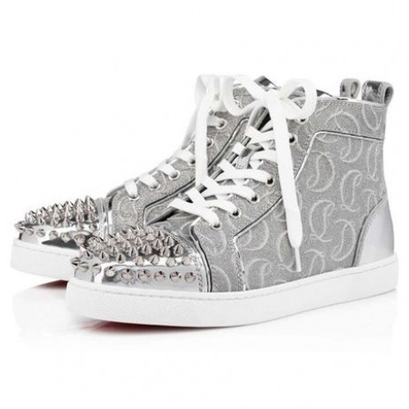 Christian Louboutin Sneaker Lou Picchi D'Argento Vitello