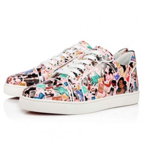 Christian Louboutin Sneaker Vieira Orlato Poupee-multi/bianco Brevetto