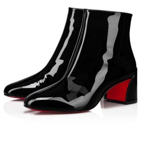 Christian Louboutin Spikita Bottino Turela 55 mm Nero Scarpe di vernice