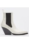 Bottega Veneta BV Magra Chelsea Boots Bianco in pelle di Vitello Bottega Veneta Scarpe
