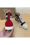 Christian Louboutin Lou Picchi Orlato di Alta-top Sneakers in Velluto e Vitello Multicolore