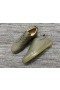 Christian Louboutin Louis Junior Orlato Sneakers In Pelle Di Vitello Verde Dell'Esercito