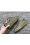 Christian Louboutin Louis Junior Orlato Sneakers In Pelle Di Vitello Verde Dell'Esercito