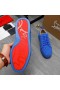 Christian Louboutin Louis Junior Spikes Scarpe Da Ginnastica Veau Velours Blu