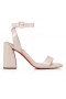 Christian Louboutin Miss Sabina 85 Mm Sandali Brevetto Pelle Di Vitello Leche Christian Louboutin Scarpe