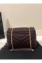 Saint Laurent Loulou Piccola Borsa Bordeaux In Pelle Matelasse Saint Laurent Borse