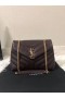 Saint Laurent Loulou Piccola Borsa Bordeaux In Pelle Matelasse Saint Laurent Borse