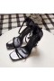 Saint Laurent Opyum 110mm Sandali Neri Palent in Pelle Saint Laurent Scarpe
