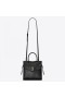 Saint Laurent Uptown Piccolo Tote Nera In Pelle Liscia