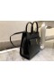 Saint Laurent Uptown Piccolo Tote Nera In Pelle Liscia