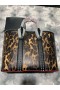 Christian Louboutin Cabata Tote Bag con Picchi di Vitello, Pelle di Leopardo