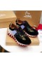 Christian Louboutin Loubishark Donna Piatta Donne Sneakers In Pelle E Camoscio Multicolor
