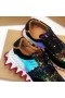 Christian Louboutin Loubishark Donna Piatta Donne Sneakers In Pelle E Camoscio Multicolor
