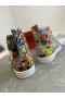 Christian Louboutin Louis Orlato di Alta-top Sneakers in Pelle Graffiti Immagini Multicolore