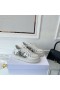 Dior Addict Sneaker In Pelle Di Vitello, Tessuto Tecnico Farfalla Modificare Bianco