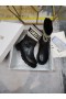 Dior D Principali Stivaletto In Tessuto Beige Nero In Pelle Di Vitello
