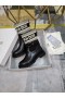 Dior D Principali Stivaletto In Tessuto Beige Nero In Pelle Di Vitello