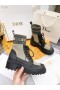 Dior D Principali Ankle Boot Taupe Tessuto In Pelle Di Vitello
