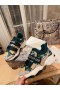 Dior D a VAGARE Sneakers Nero Verde Tessuto Tecnico Stampa di Oblique