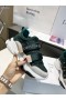 Dior D a VAGARE con le Sneakers Verde in Tessuto Tecnico Stampa di Oblique