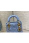 Dior Lady Dior Orizzonte Blu Cannage pelle di Agnello 17CM