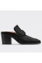 Bottega Veneta Muli Nero Coccodrillo Goffrato Pelle Bottega Veneta Scarpe