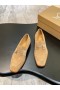 Christian Louboutin Chambelimoc Mocassini Pelle Scamosciata Pelle Di Vitello Marrone Chiaro