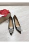 Christian Louboutin Amo Kate Pompe di Cristallo Strass Cuore Nappa Nero