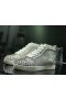 Christian Louboutin Lou Picchi di Alta top Sneakers in Pelle Glitter Argento