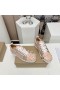 Christian Louboutin Louis Junior Spikes Sneakers Glitter E Vernice Rosa