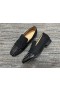 Christian Louboutin Spooky Mocassini in Pelle di Vitello e Tessuto Nero