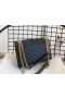 Saint Laurent Media Busta Borsa Verde Scuro In Pelle A Grana Saint Laurent Borse